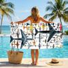 Aircraft Fashion Beach Towel: Ideal for Summer Adventures Soft, Absorbent and Quick Drying Suitable for Swimming and Bathing