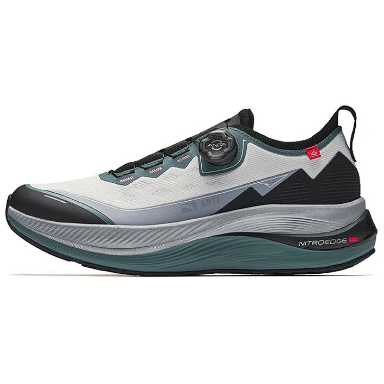 ANTA Men Professional Cushioned Running Shoes White Black Blue 112515502-1 40