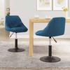Dining Chairs 2 pcs Swivel Blue Velvet