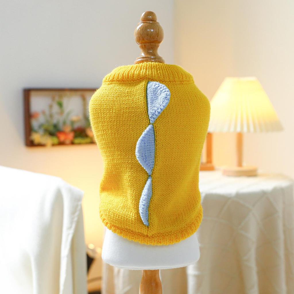 Cozy Autumn/Winter Floral Sweater for Pets