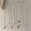 Colorful Rocking Horse Pendant Necklace Long Thin Chains Necklace Long Tassel Necklace Alloy Rope Chain Choker Jewelry Gifts