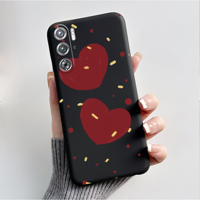 Per ZTE nubia Red Magic 9 Magic9 9S Pro Plus 5G Custodia Moda Farfalle Fiori Sottile Nera Morbida TPU Retro Opaco Copertura Protettiva
