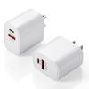 PD20W Dual Port Charger A+C, US Standard, FCC Certified, Fast Charging for iPhone & Huawei