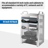 GeeekPi RackMate Accessories Rack Shell 10 Inch 1U/0.5U Server Rack Shelf, Aerated Shelf, Cantilever Mount, Wall Mount Rack, Universal Device, Network