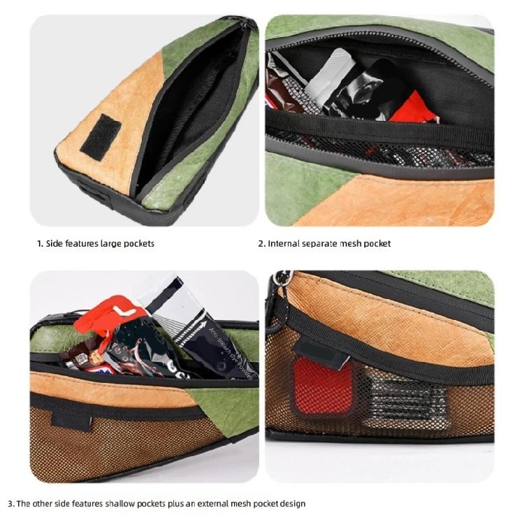 Poches de rangement sur le cadre avant de vélo Sacs sur le tube supérieur de vélo Sac pour potence et guidon de vélo Organiseurs étanches pour tube de vélo