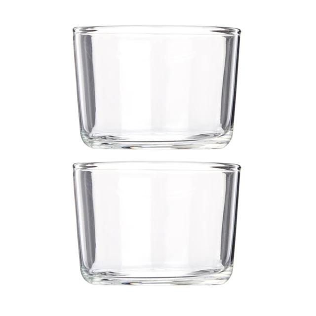

2/4 шт. Набор прозрачных стеклянных стаканчиков для десерта, термостойкая чаша для желе, пудинга, миска для мороженого 51-100ml