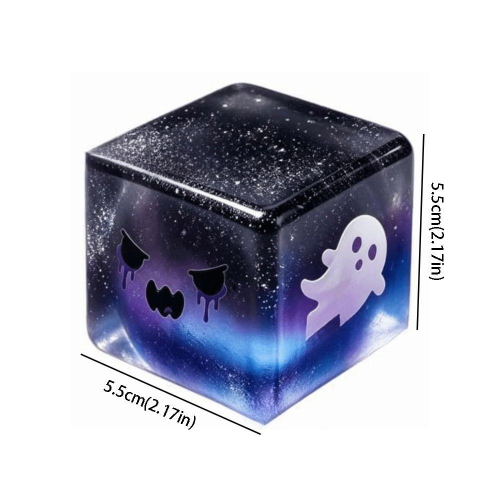 Spooky Design Fidget Toy Slow Rebound Stress Relief Toy Fidget Squishy Cube Halloween