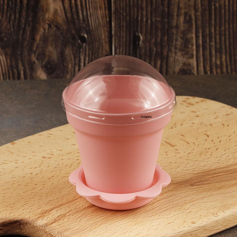 Bonsai Mousse Dessert Cup Wood Crumb Cake Pot for Pudding, Ice Cream, Jelly & Yogurt
