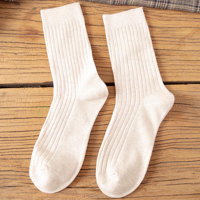 Damen Mid-Calf Socken im koreanischen Stil für Herbst und Winter - Trendiges Harajuku Japanisches Frottee-Design