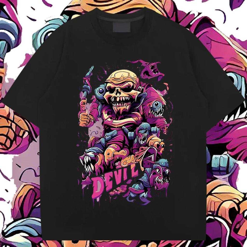 New 2024 Loose Round Neck Retro Tops Men's Casual Comfort Graphic Printing XL T Shirt Commemorative Hot Sale Breathable Tshirt