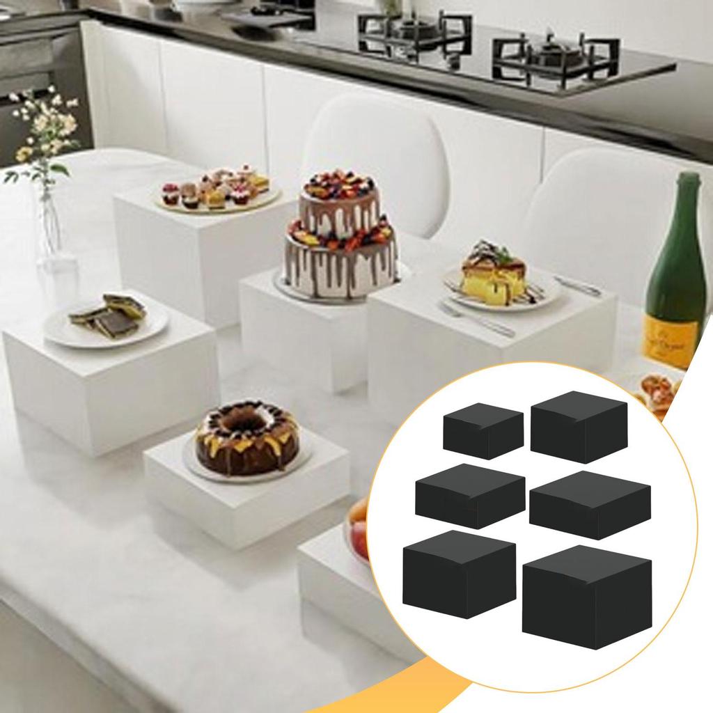 Acrylic Cube Buffet Display Stand Space Saving Food Riser for Buffet Presentation Retail Showcase and Event Setup