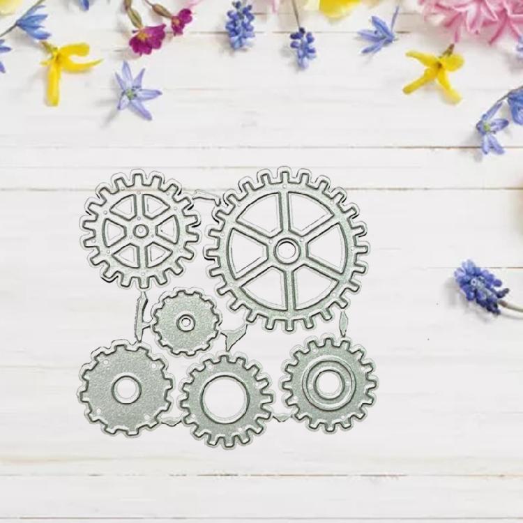 Gearwheel Cutting Dies Metal Stencil Decoration Home School Handmade