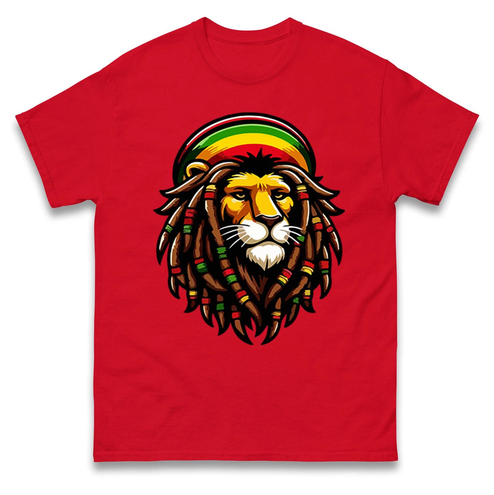 A Roaring Jamaican Lion Reggae Music T Shirt,Reggae Music Lover Classic Gift Top 2XL