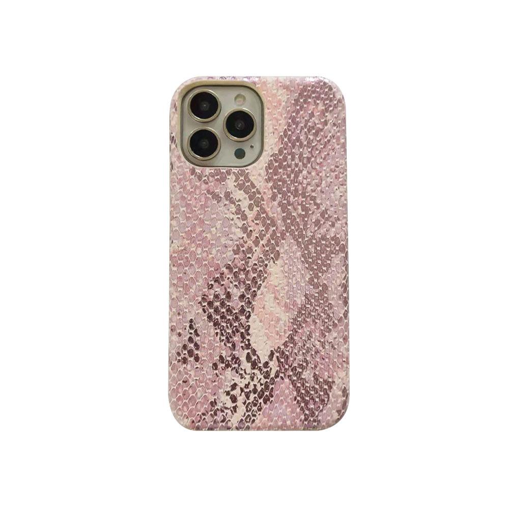 The new model is suitable for Apple mobile phone case 16promax bronzing snake pattern all-inclusive mobile phone case PC hard case oil edge protection