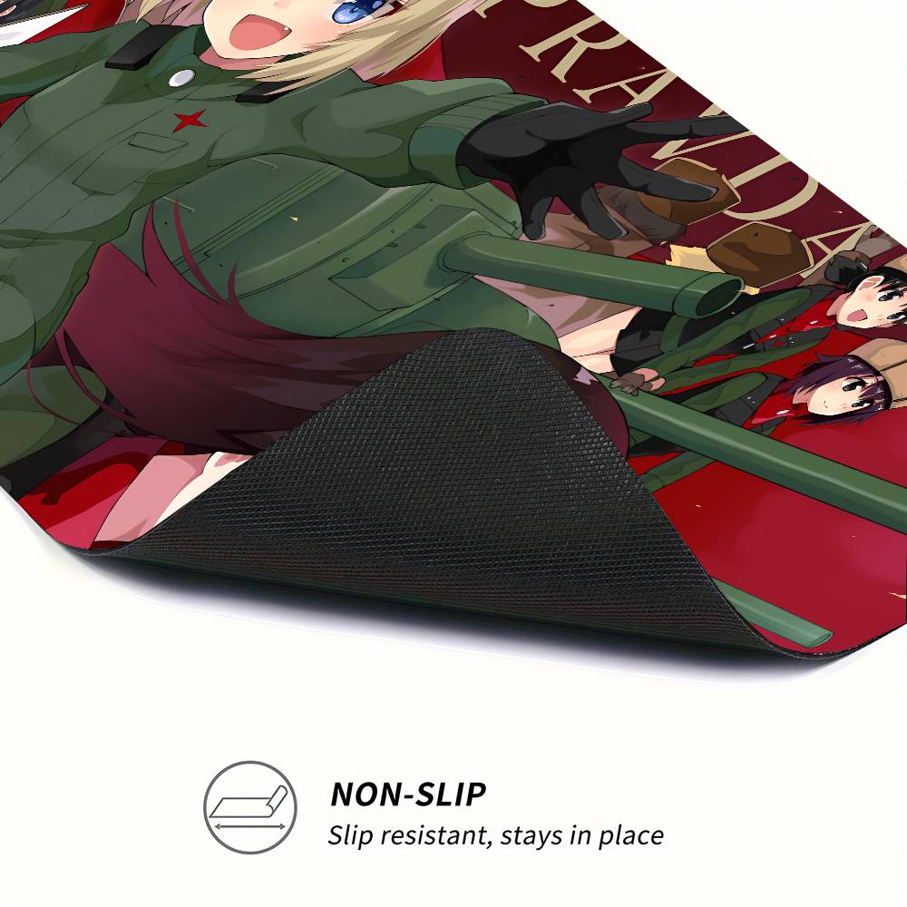 Classic Anime Girls Und Panzer Mousepad Large Keyboard Desk Mat Gaming Mouse Pad LockEdge Non-slip Mat