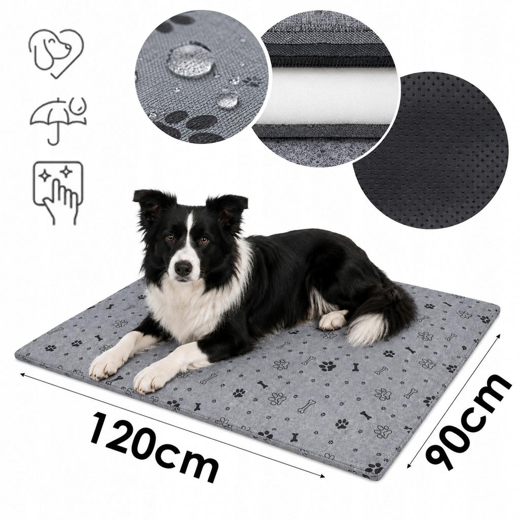 [20] Dog Bed, Pet Mattress 120x90cm LROKI120