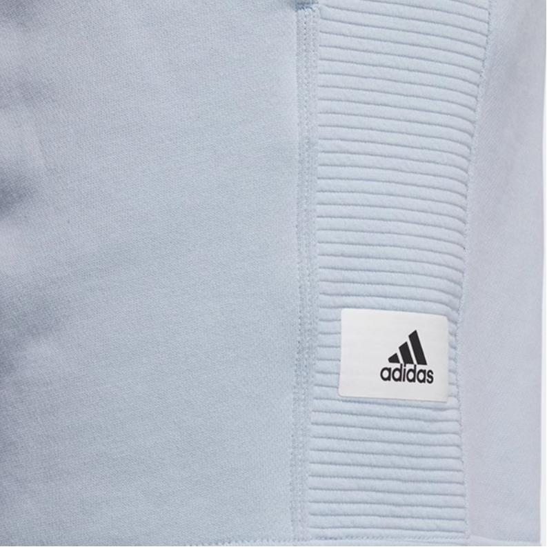 Adidas All Season Fleece Shorts With Solid Color Tag Logo Men Shorts Blue IN1420