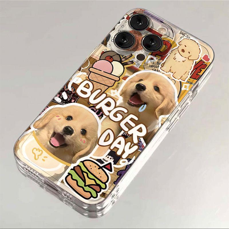 The Hamburger Cat One Day Couple Phone Case Is Suitable for Apple 16promax Space 15iPhone14