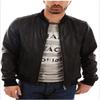 NOORA Men's Real Lambksin Black Leather Bomber Jacket ST071