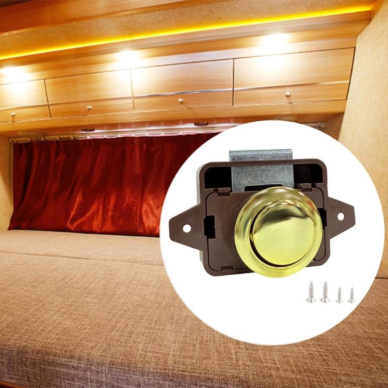 Ferramenta per Mobili a Chiusura a Pressione Serrature a Pulsante Serratura per Porte Senza Chiave per Arredamento di Camper e Autocaravan Chiusure a Pressione
