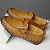 New Style Classic Retro Loafers Light Driving Leather Shoes Sewing Comfortable Men Casual Slip-on Shoe