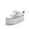 New thick-soled bag head half slippers women's summer outer wear mesh breathable muffin casual little white shoes lazy shoes