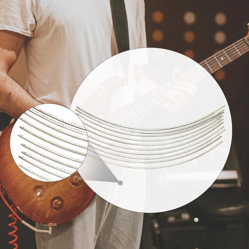 10 Guitar Fret Wires for Electric Fingerboard Components