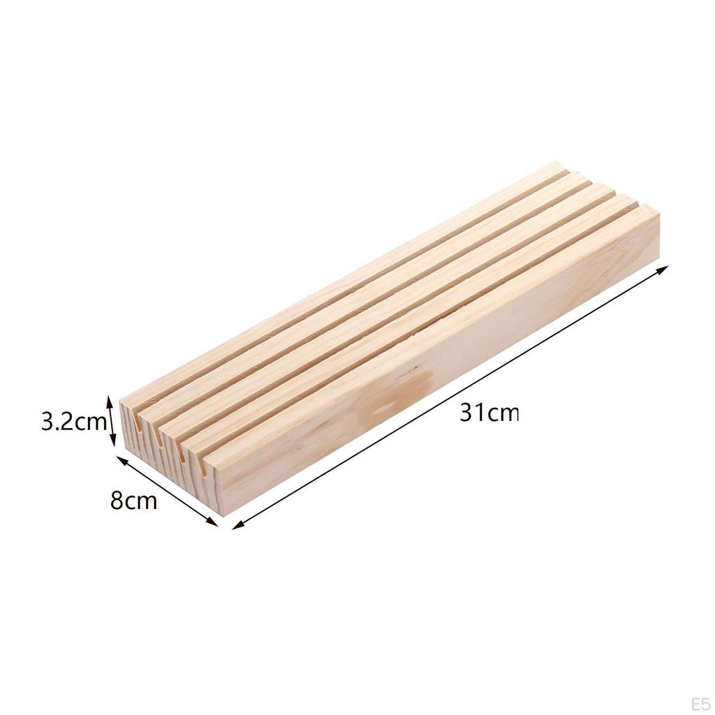 Stud Earrings Organizer Solid Wood Jewelry Stand Modern Lightweight Creative Rings Holder