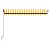 Manual Retractable Awning 400x350 cm Yellow and White