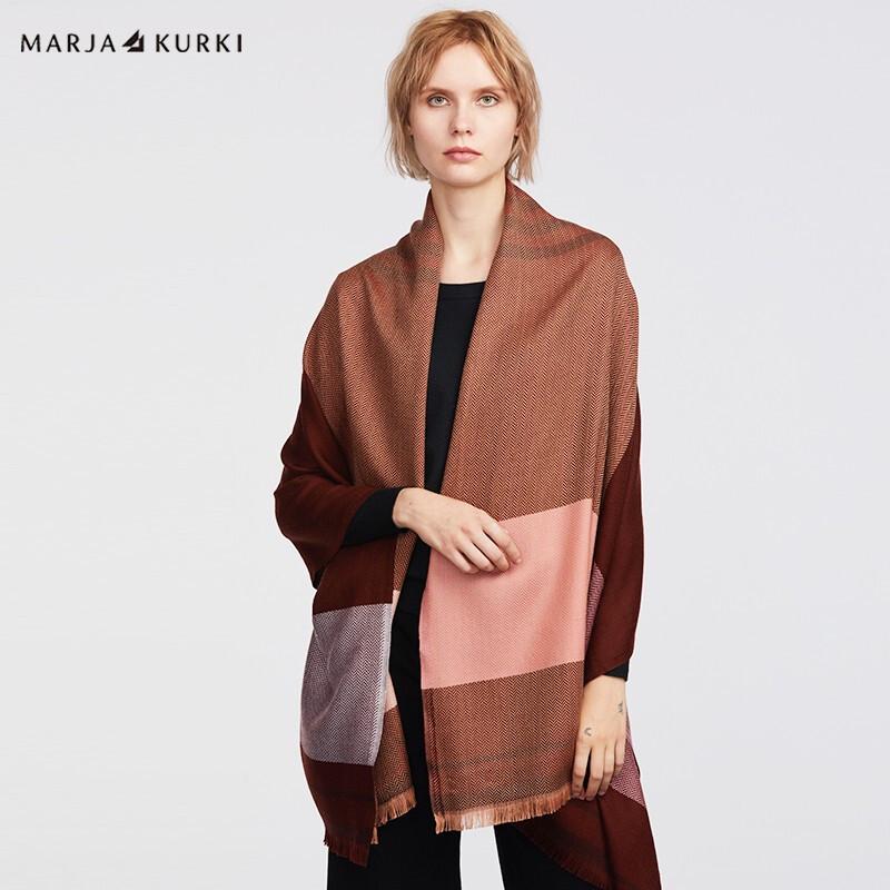 MARJA KURKI Women's Pure Wool Scarf Shawl