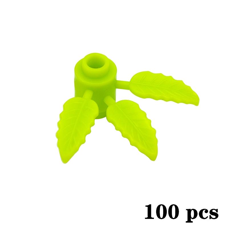 Locking creative Blocks MOC Parts Plant Tree Leaf Flower Rockery Building Block Coconut Tree Leaves 30176 3741 32607 For Friend