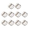  Rustproof Metal Strap Adjuster Buckle with Polishing Designs 2.6cm Inner Diameter for Backpacks and Travel Bags