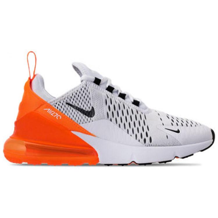Nike Air Max 270 Blanco Negro Naranja Mujer AH6789-104