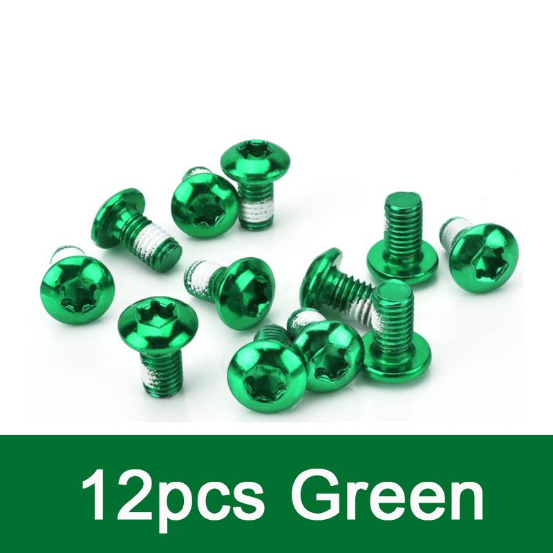 12pcs Bicycle Disc Brake Rotor Torx Bolts T25 M5x10mm Stainless Steel MTB Road Mountain Bike Fixing Screws Cycling Accessory