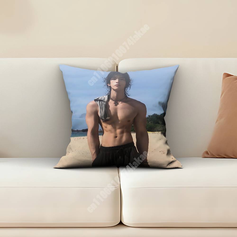 Strong Muscle Boyfriend Handsome Man Sofa Couch Pillow Cover Cushion Case Cozy Bedroom Accent Studio Furnishing