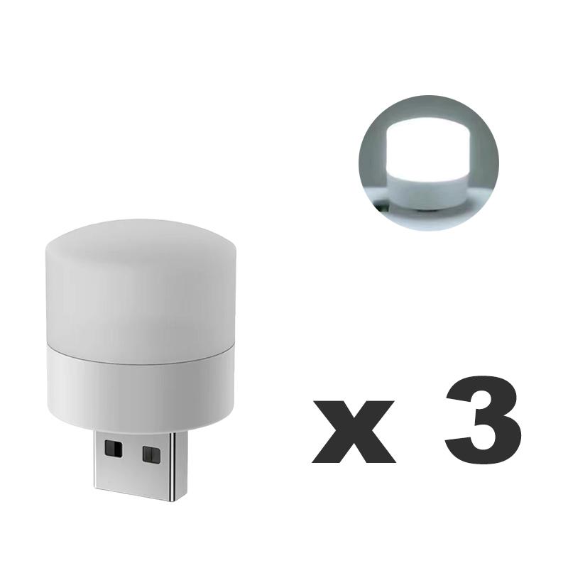 USB Plug Night Light Warm White Bedside Night Lamp LED Lights Mini Bedroom USB Plug Power Charging Eye Protection Reading Light