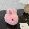 Faux Mink Rabbit Keychain, Plush Soft Car Key Chain Decor, Cute Fluffy Plushie Charm for Women Girls, Luxury Bag & Purse Accessory