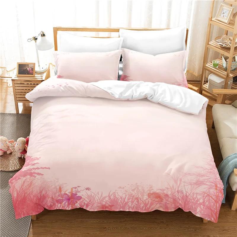 New Beding Set Simple Plain Soft Duvet Cover King-Sized Dimensionsd Dimensions Super Soft Comfortable Light Gren Bedclothes Ropa De Cama Bed Linen Set