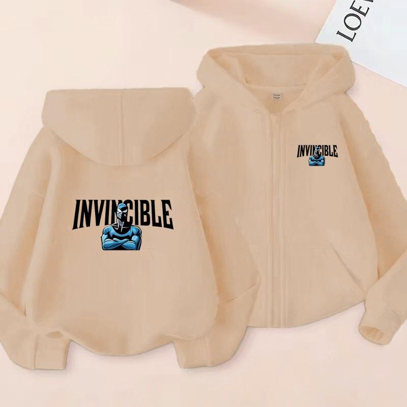 The Latest Best-selling Children's Sports Sweatshirt in Shaolin Animation Printed Hooded Zip-Up Shirt for Boys Girls Aged3-13