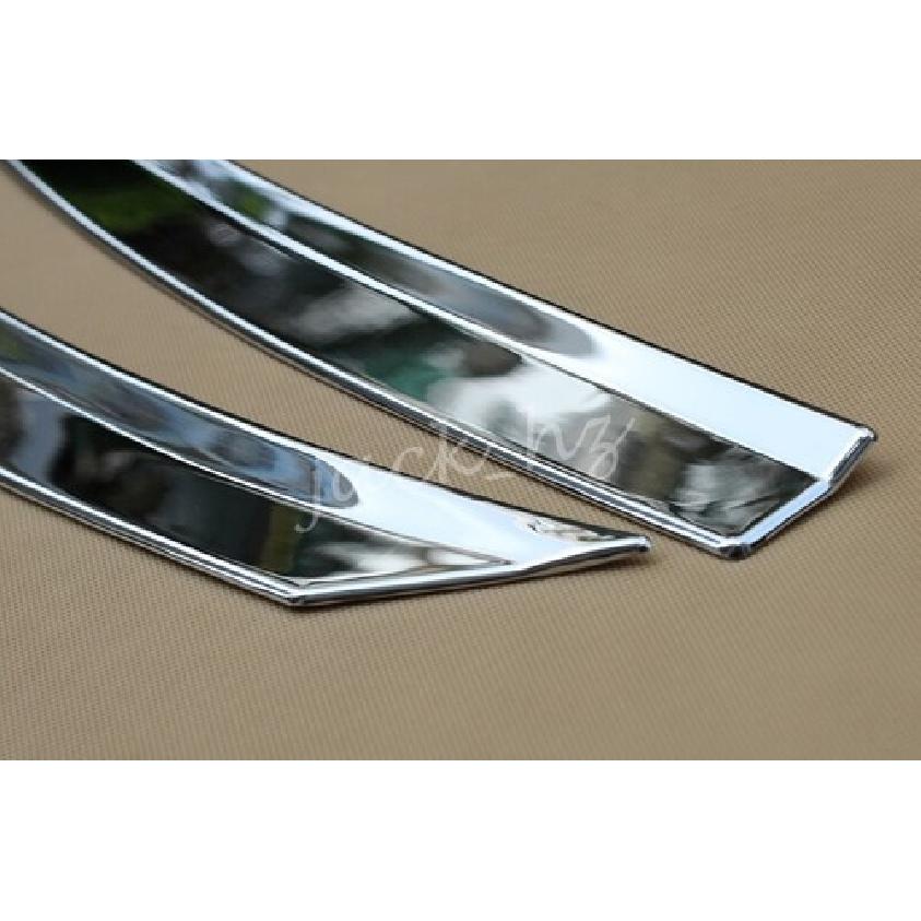 Chrome Headlight Head Light Eyebrow Trims For Nissan Rogue X-Trail 2014-2016
