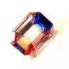Emerald Cut Natural Multi Color Pitambari Sapphire 11+ Ct VVS Gemstone