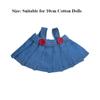 Fashion Style Jeans Pants Chic Toys Accessories Mini Jeans Skirt  For 10cm Cotton Stuffed Dolls
