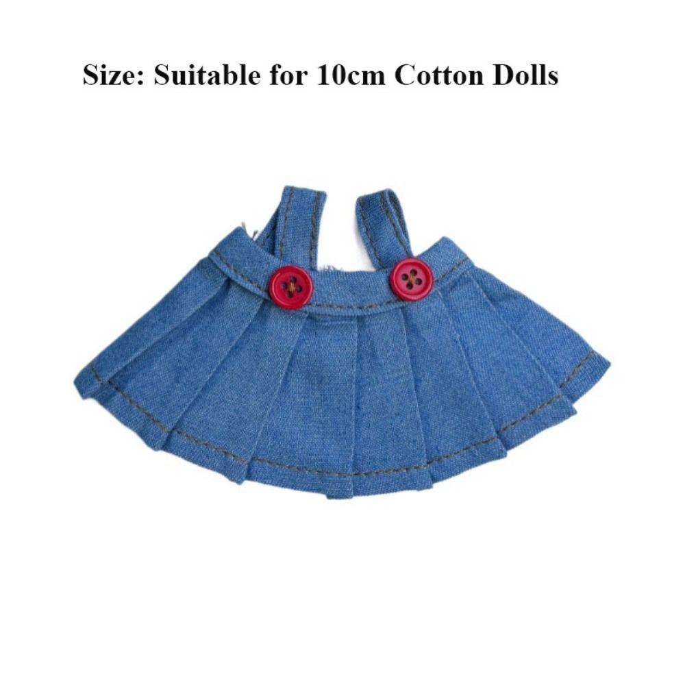 Fashion Style Jeans Pants Chic Toys Accessories Mini Jeans Skirt For 10cm Cotton Stuffed Dolls