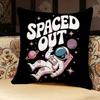 Cartoon Astronaut Rocket Pillow Case pillowcase, double-sided printed, sofa cushion, bedroom headboard pillow