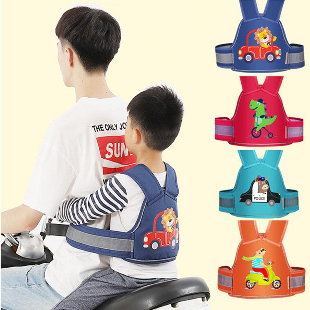 Gilet di Sicurezza a Rete per Bambini da Ciclismo Regolabile Leggero Traspirante Riflettente per Veicoli Elettrici Motociclette