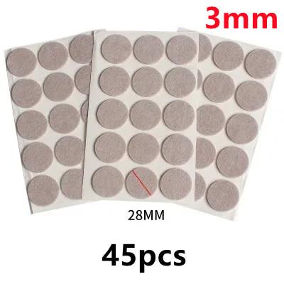 18-128 PCS Felt Chair Leg Pads 3/5mm Thick Floor Scratch Protector Mat Mute Non-slip Self Adhesive DIY Furniture Accessories