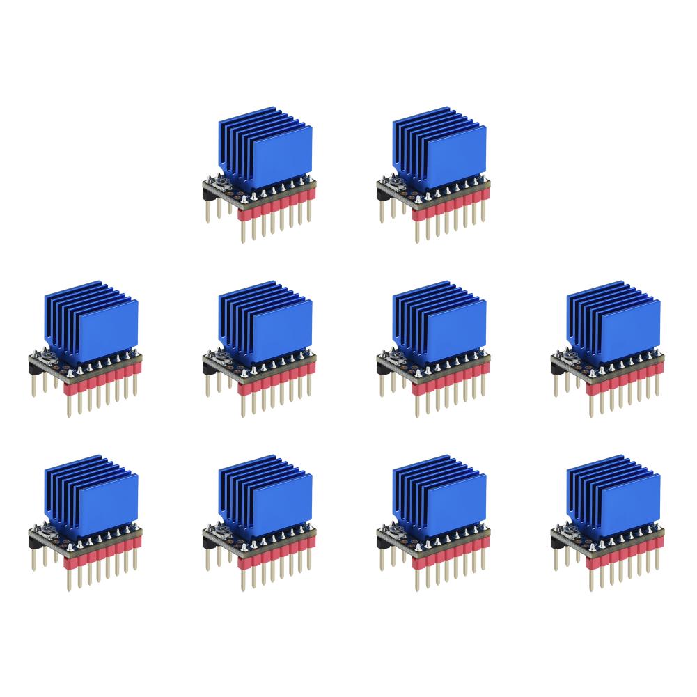 TMC2209 V2.0 Schrittmotortreiber UART Ultra Silent Stepsticks mit Kühlkörper bis zu 256 Unterteilungen für 3D-Drucker-Steuerplatine