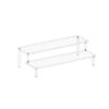 Transparent Acrylic Display Stand Pottery Storage Rack - Doll Clay Figurine Ladder Shelf for Makeup Organization Home Store