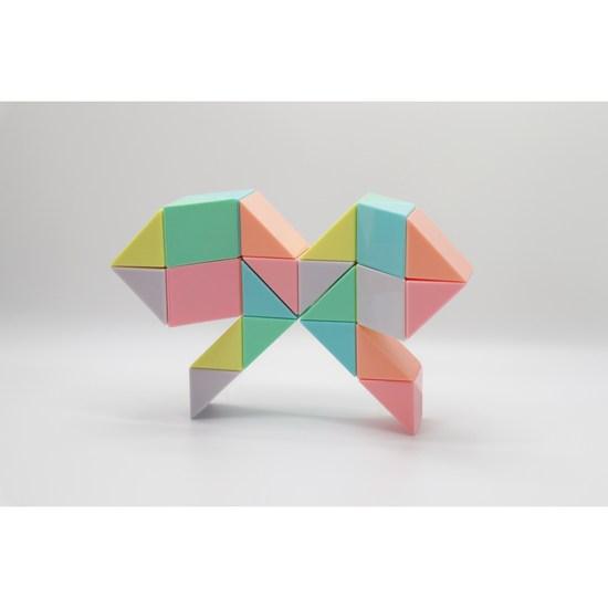 Playte Macaron Snake Puzzle 24 Pieces 2p, Korean Popular Puzzles