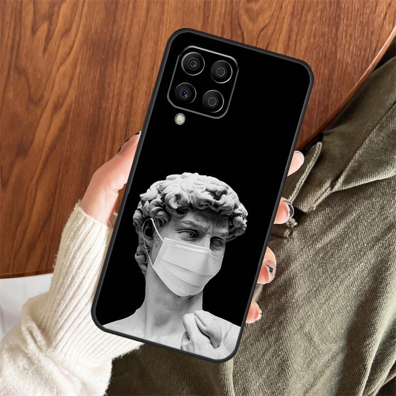 

Greek Aesthetics Plaster statue art Case For Samsung Galaxy M14 M34 M54 M12 M32 M52 M15 M11 M13 M06 M16 M36 M56 M31 M53 M35 M55 Samsung M20
